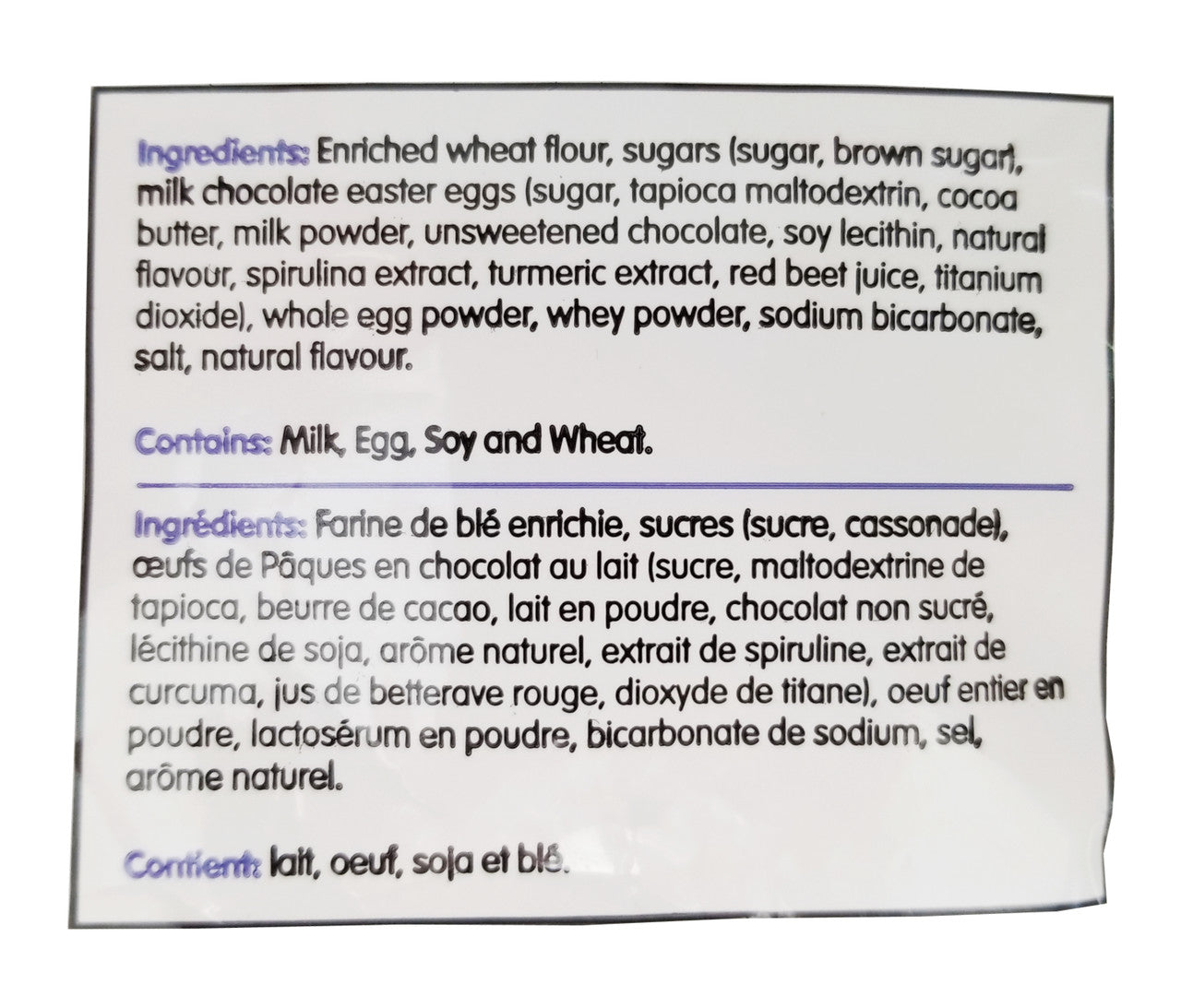 The Happy Bakers Co. Cookie Mix with Easter Egg Chunks, 1.5kg/3.3 lbs., {Imported from Canada}