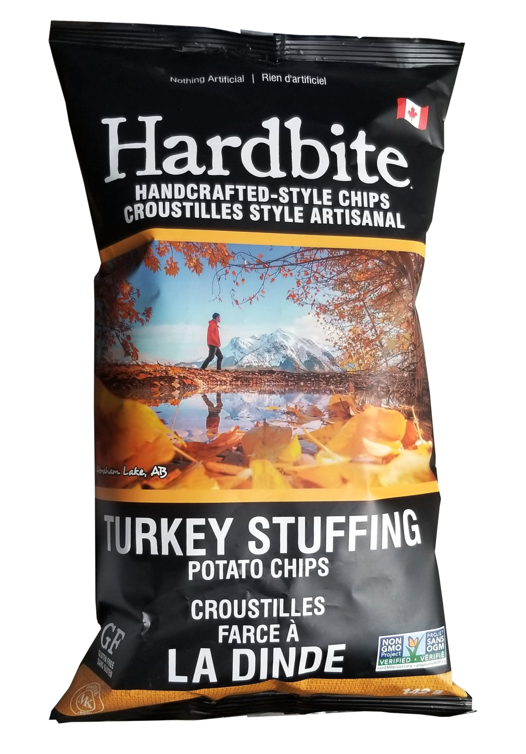 Hardbite Turkey Stuffing Potato Chips, 142g/5 oz. Bag {Imported from Canada}