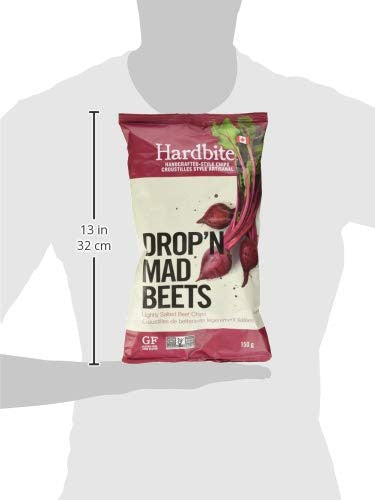 Hardbite Drop 'N Mad, Beet Chips, 150g/5.2 oz Bag Size