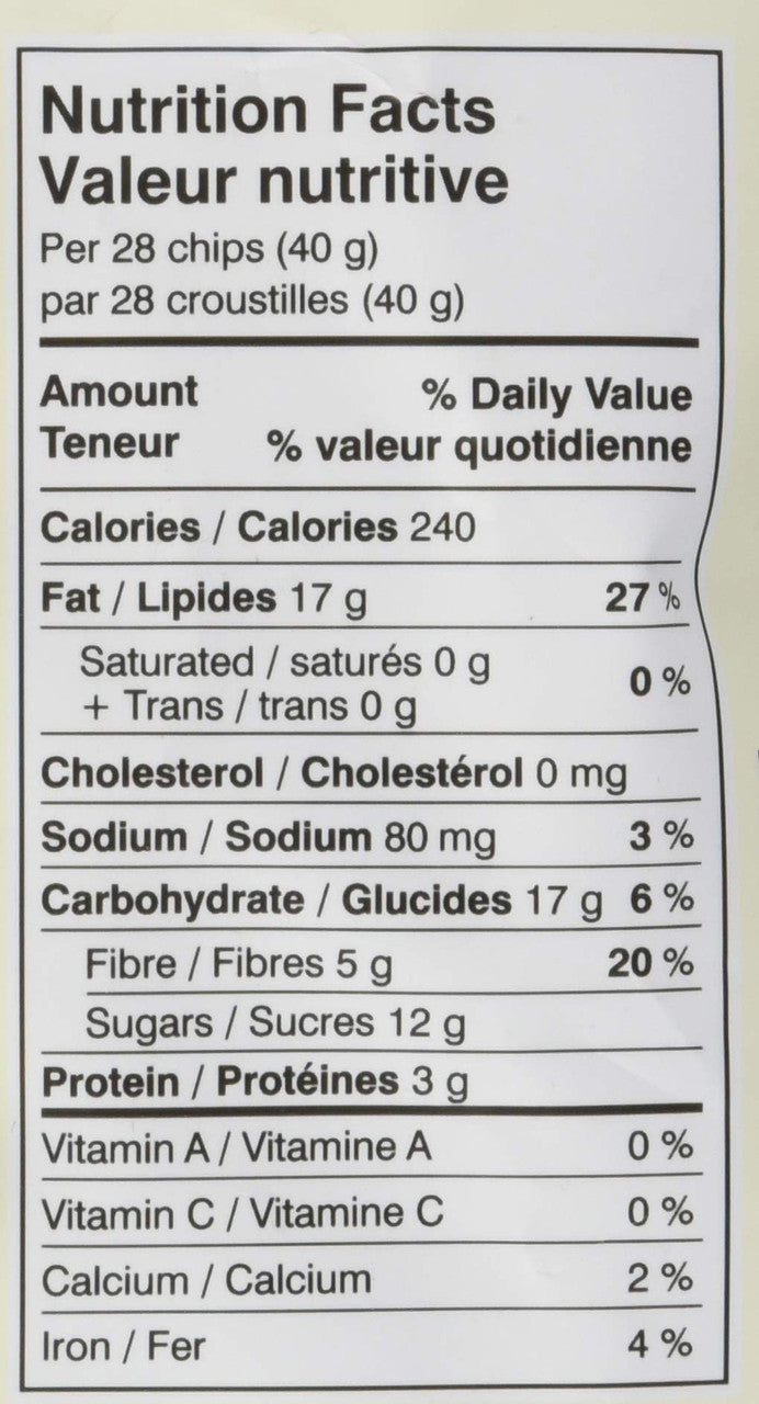 Hardbite Drop 'N Mad, Beet Chips, 150g/5.2 oz Nutrition Facts