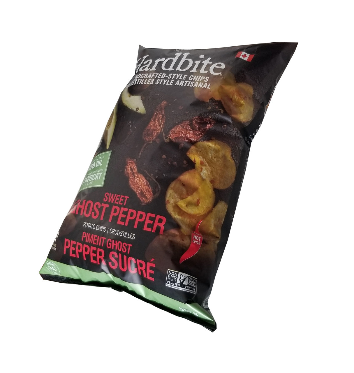Hardbite Sweet Ghost Pepper baked in Avocado Oil Chips, 550g/1.2 lbs., Bag {Imported from Canada}