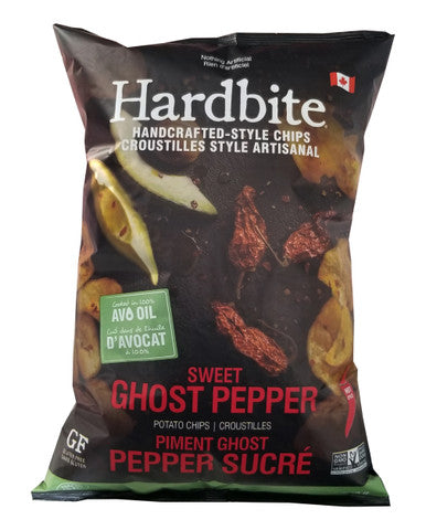 Hardbite Sweet Ghost Pepper baked in Avocado Oil Chips, 550g/1.2 lbs., Bag {Imported from Canada}