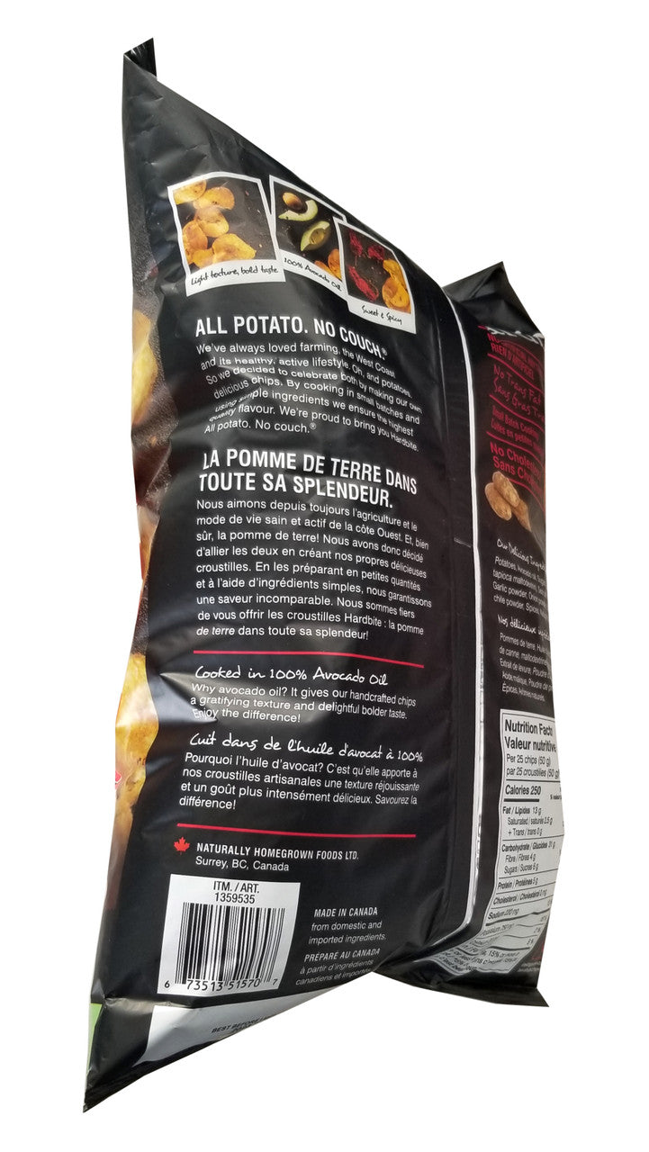 Hardbite Sweet Ghost Pepper baked in Avocado Oil Chips, 550g/1.2 lbs., Bag {Imported from Canada}