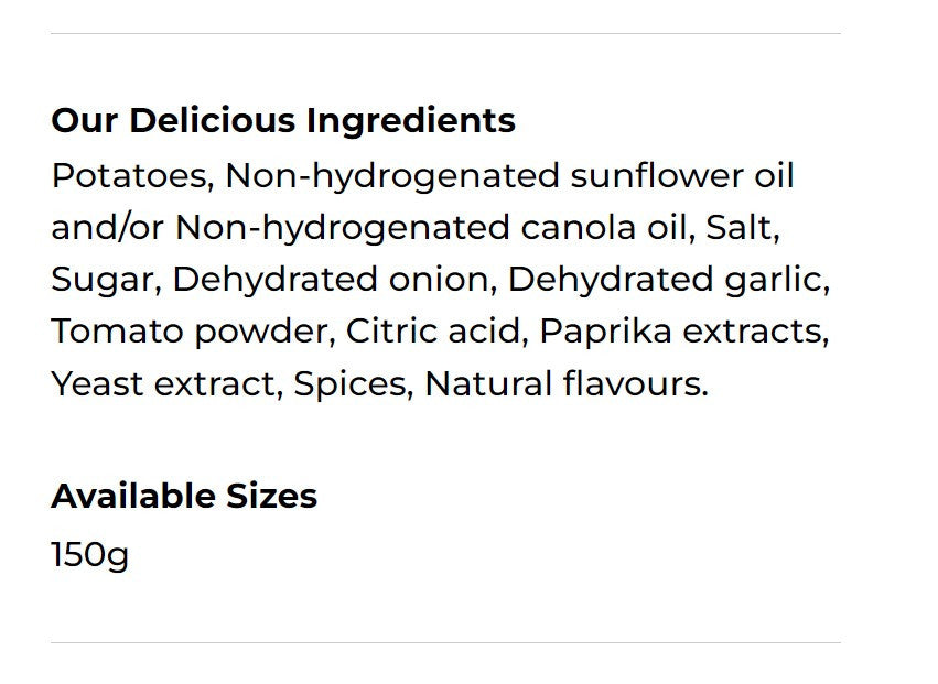 Hardbite Southwest Chili All Natural Potato Chips, 150g/5.3oz., {Imported from Canada}