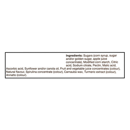 Harry Potter Hogwarts Fruit Snacks 226g ingredients list