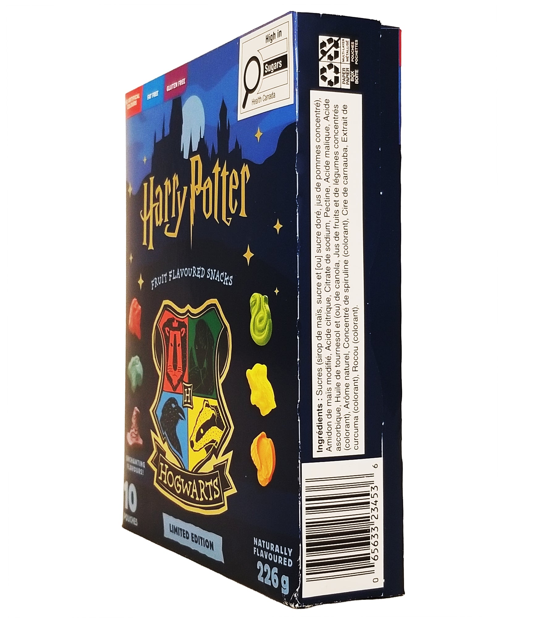 Harry Potter Hogwarts Gummies 226g side panel view