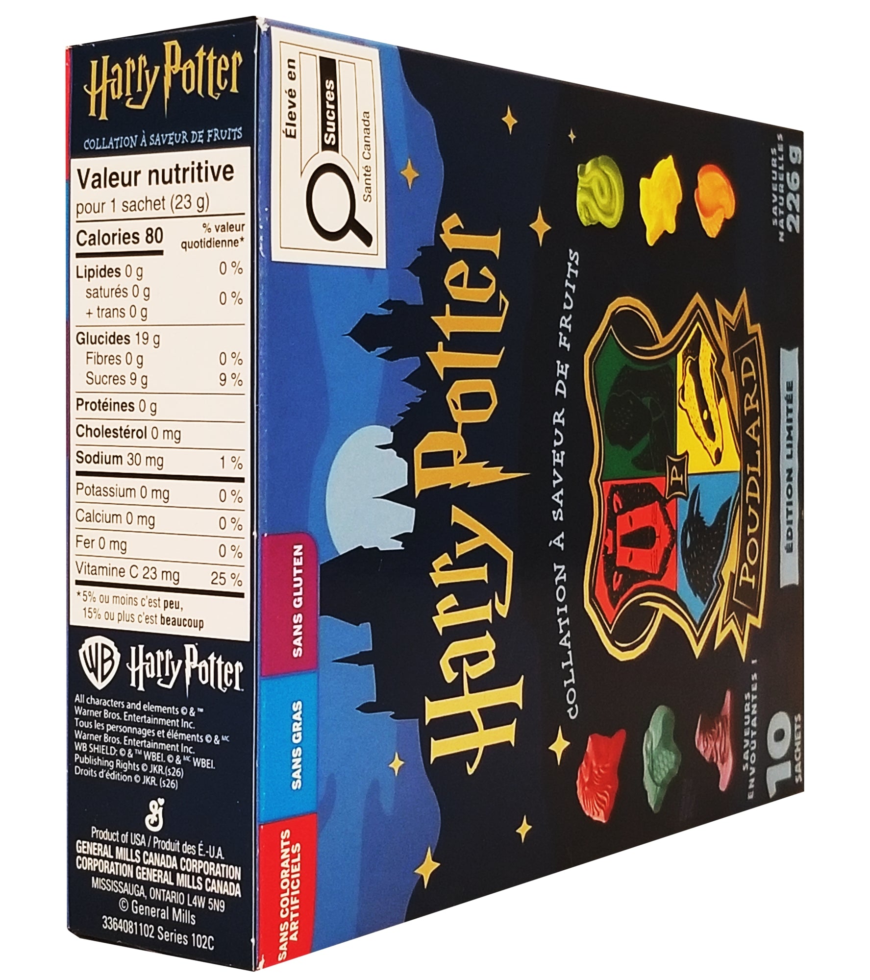 Harry Potter Hogwarts Gummies 226g top of box