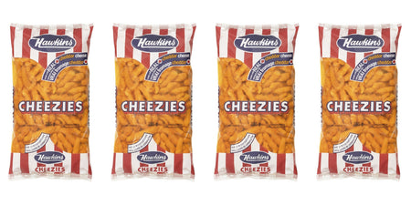 Hawkins Cheezies - 4 Pack, 285 Grams/bag, {Imported from Canada}