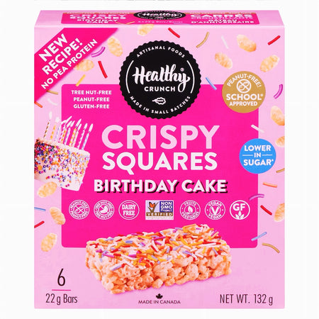 Healthy Crunch Barbie Birthday Cake Crispy Squares 132g (4.6oz) front view