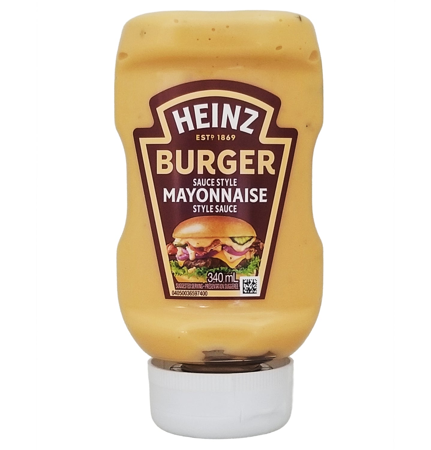 Heinz Burger Style Mayonnaise Sauce 340ml – front view