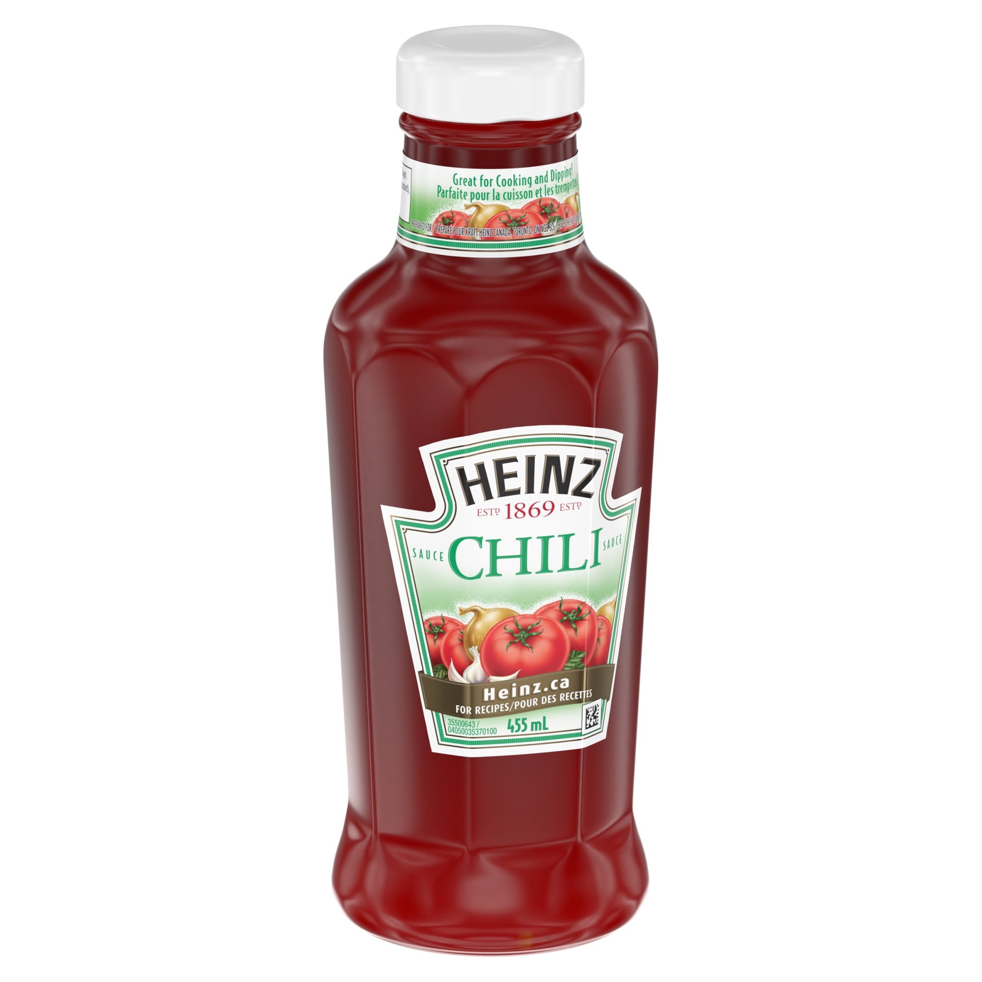 Heinz Chili Sauce, 455ml (15.4oz) Bottle Left Angle