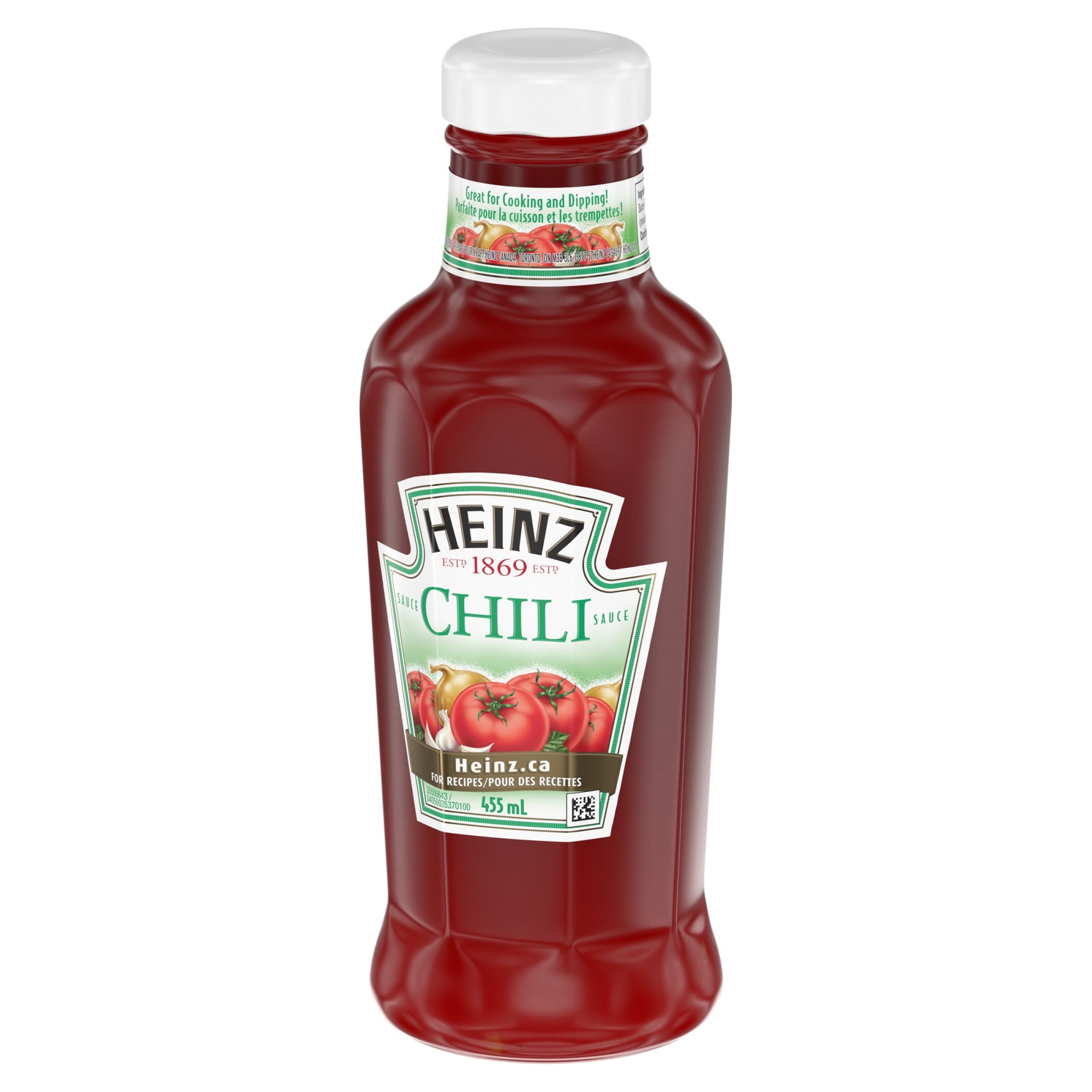 Heinz Chili Sauce, 455ml (15.4oz) Bottle Right Angle
