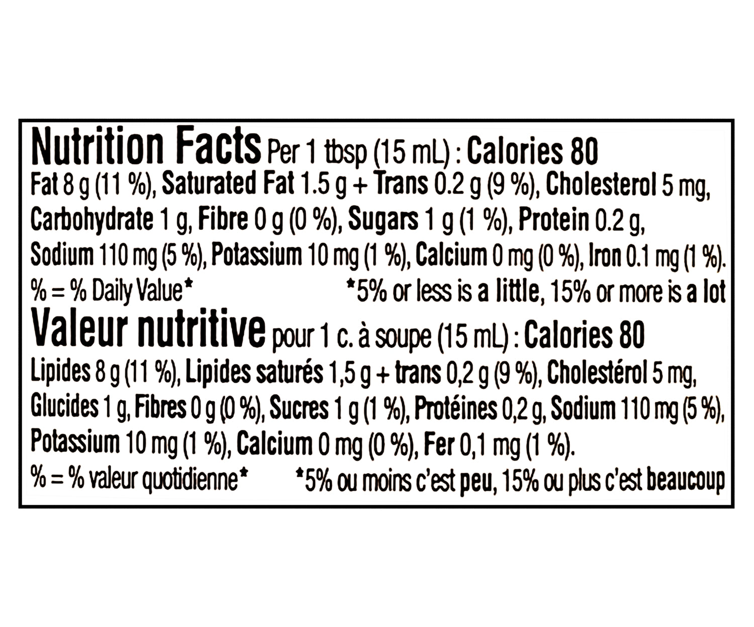 Heinz Chimichurri Mayonnaise Sauce 340ml – nutrition facts