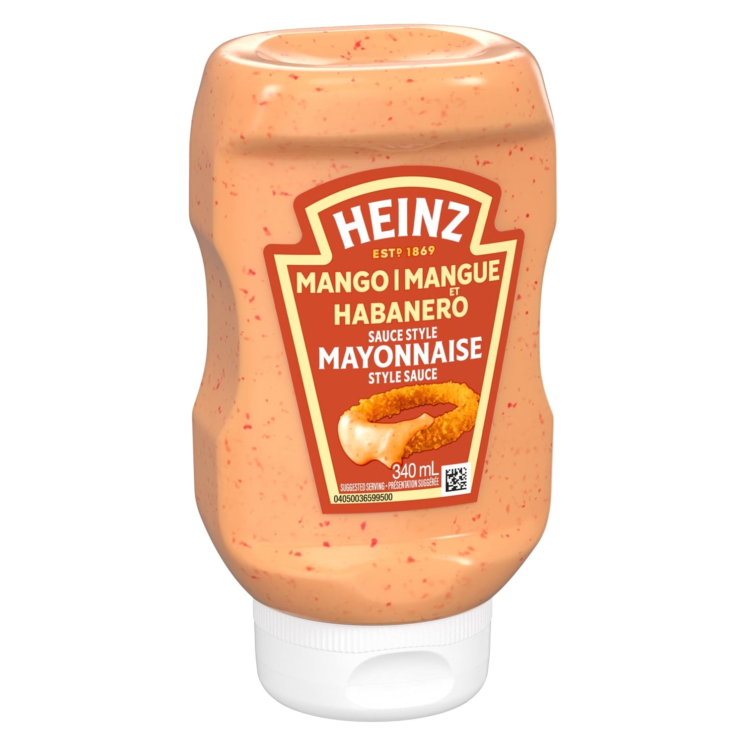 Heinz Mango Habanero Mayonnaise Sauce 340ml – angle view