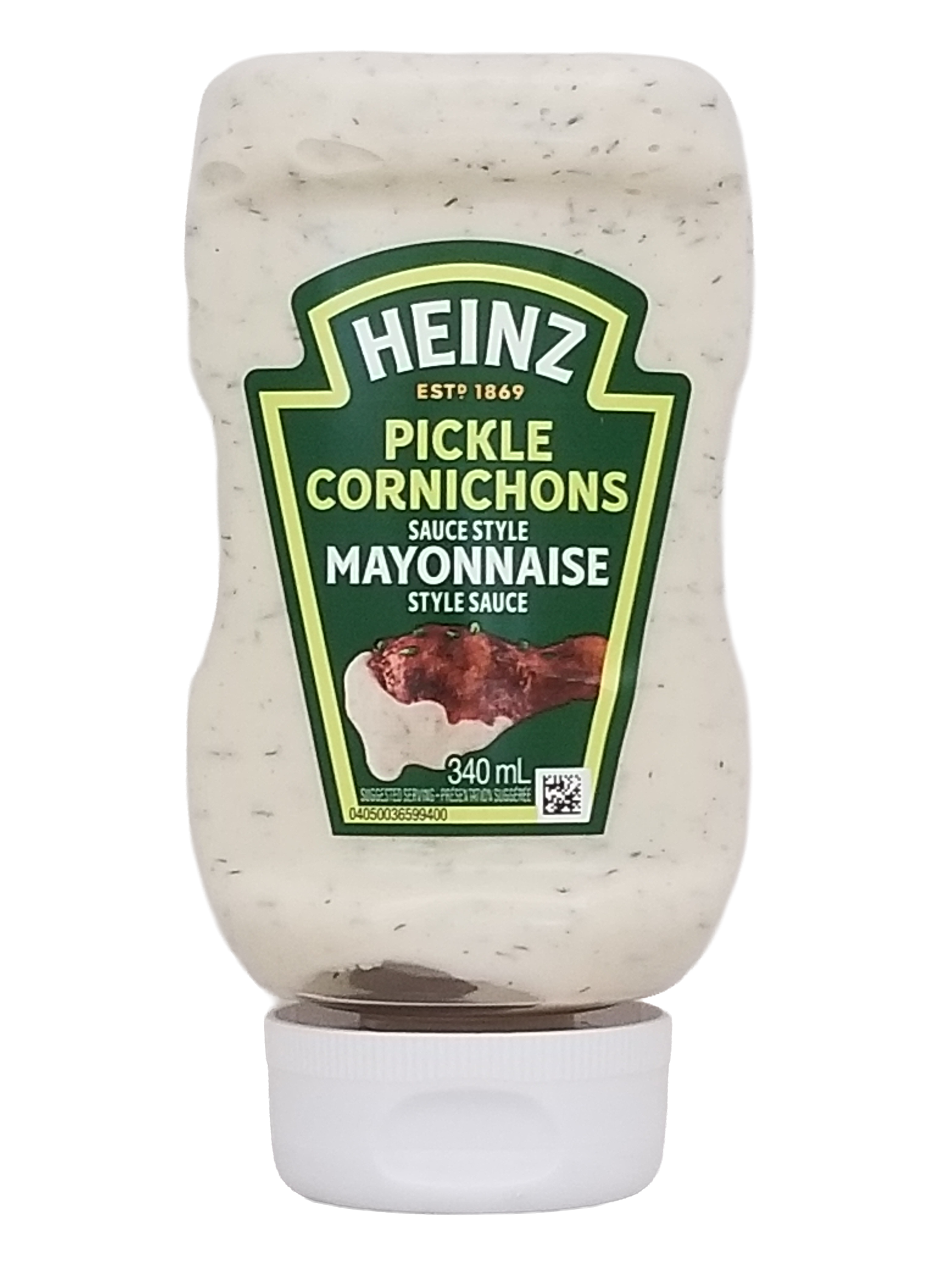 Heinz Pickle Mayonnaise 340ml/11.9 oz on a white background