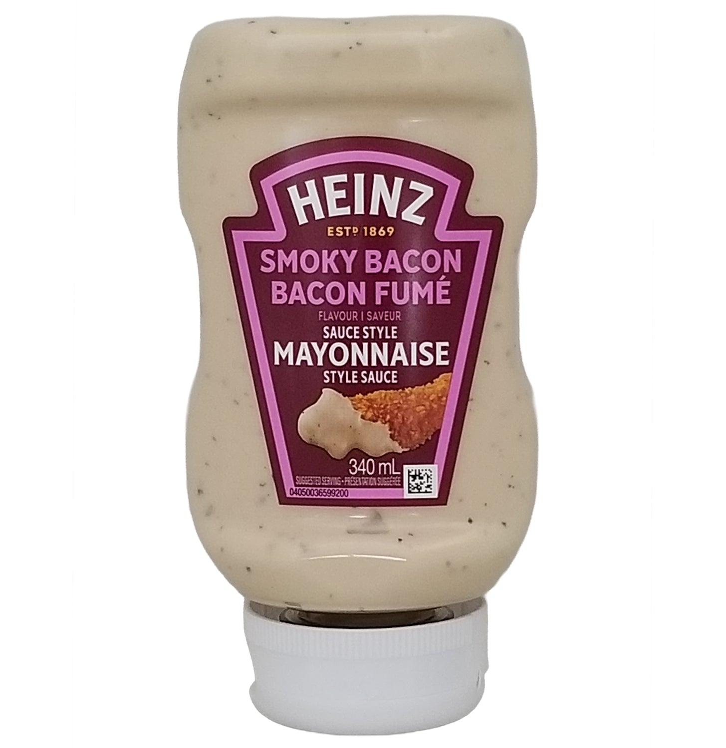 Heinz Smoky Bacon Mayonnaise Sauce 340ml – front view 3