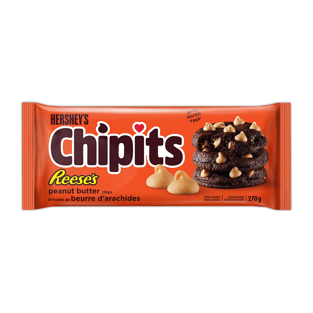 Hershey's Chipits Reese's Peanut Butter flavored Baking Chips, 270g/9.45 oz., {Imported from Canada}