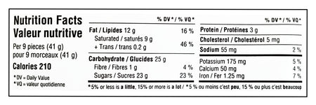 Hershey's Valentine's Day Milk Chocolate Truffle Kisses, 180g/6.3 oz. - Nutrition Facts Label