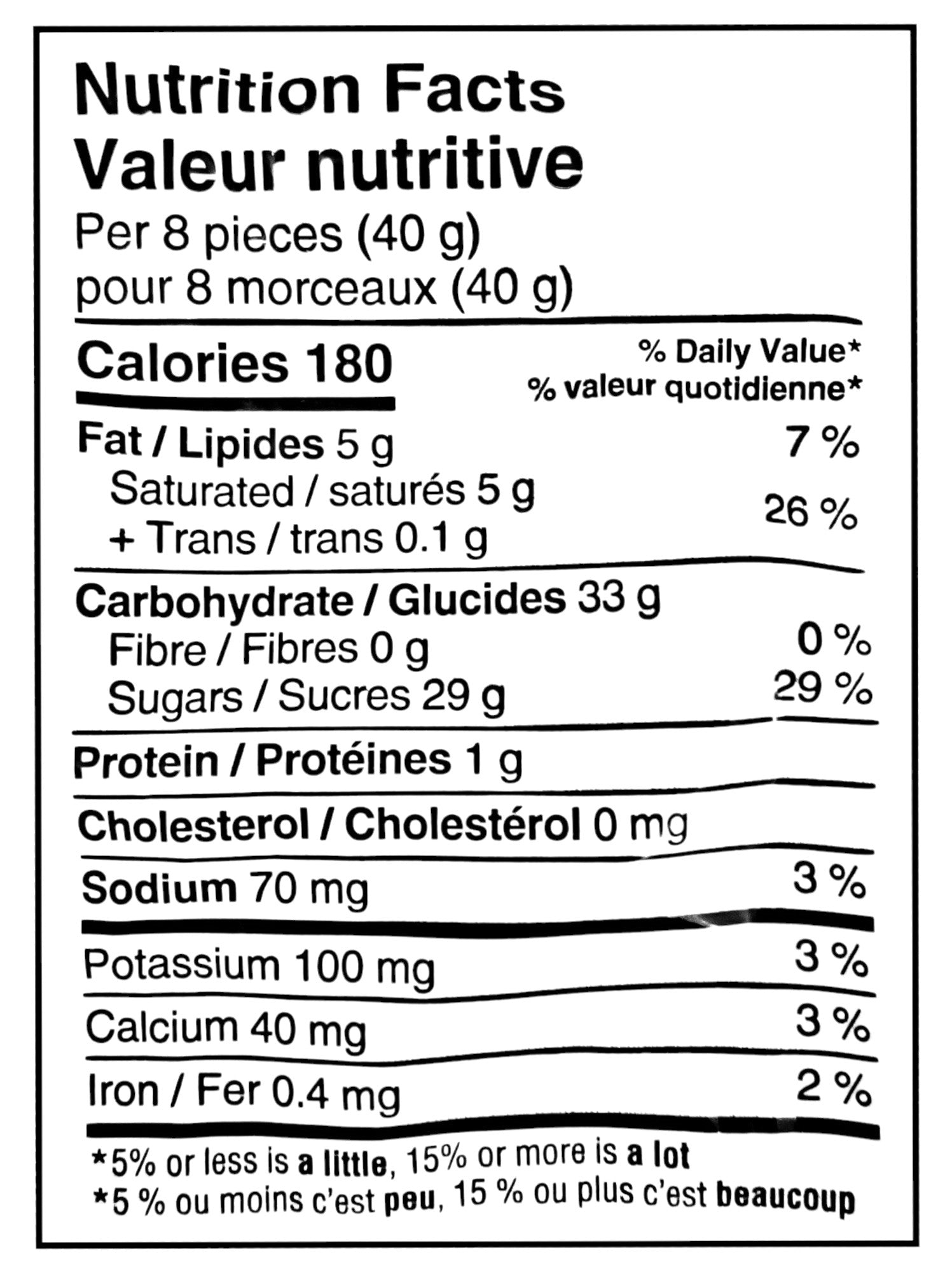 HERSHEY'S Eggies Made With Whoppers, 340g/12 oz. - Nutrition Facts Label