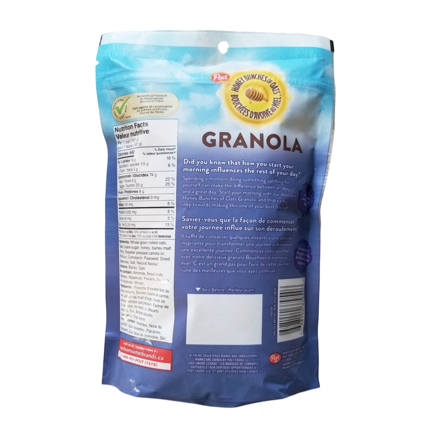 Post Honey Bunches of Oats Granola, Blueberry Flax, 340g/12 oz