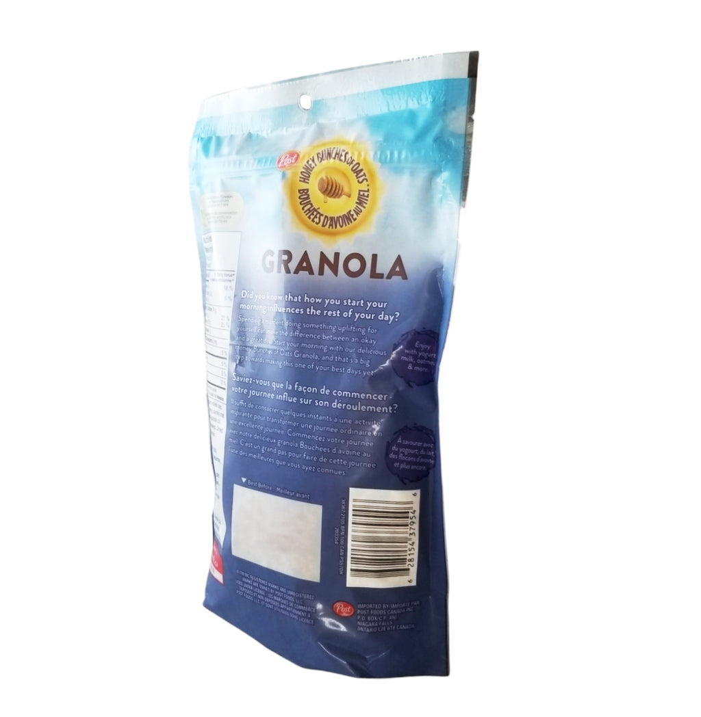 Post Honey Bunches of Oats Granola, Blueberry Flax, 340g/12 oz. Bag