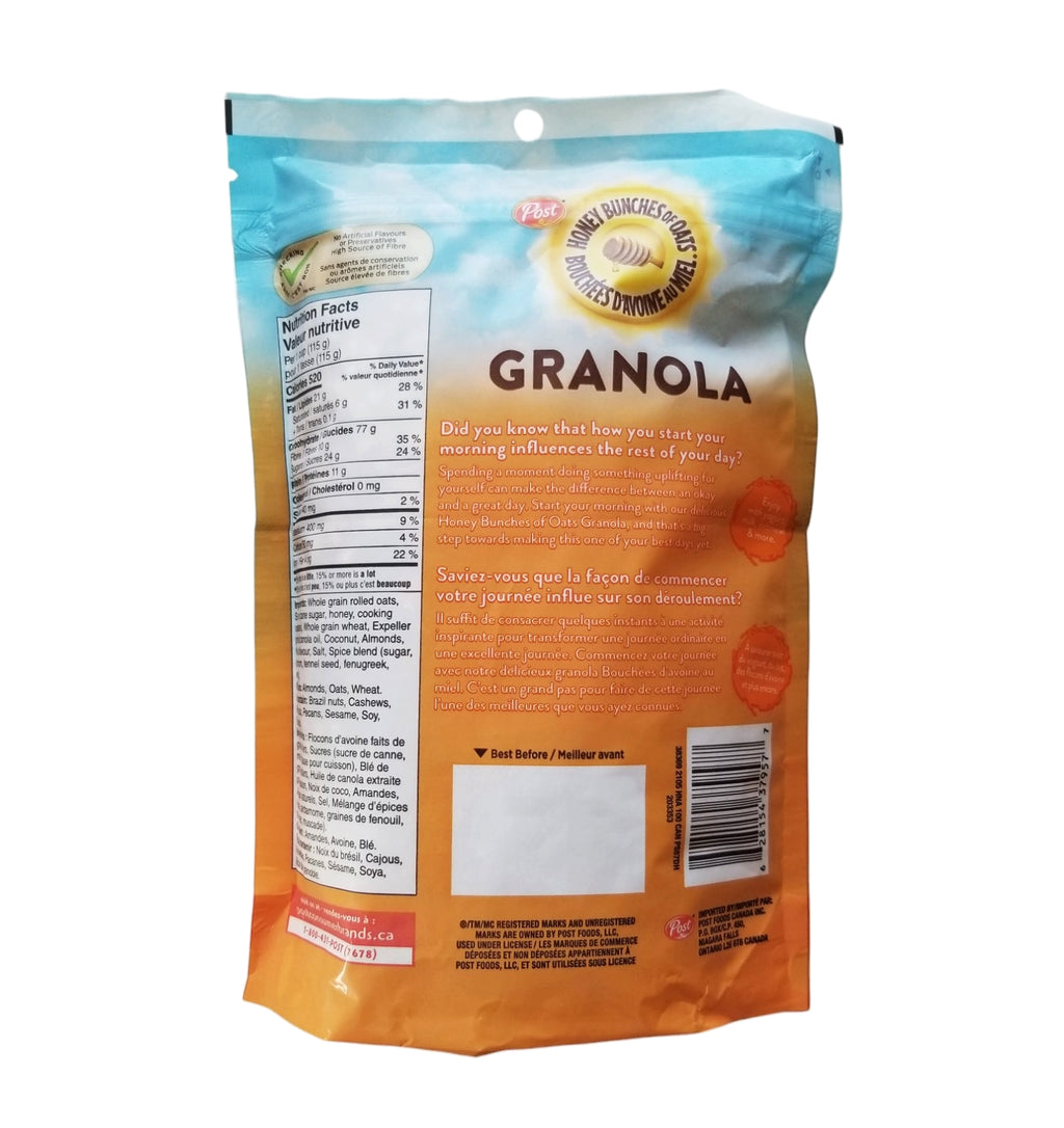 Post Honey Bunches of Oats Granola, Oats, Honey & Almonds, 368g/13 oz. Bag