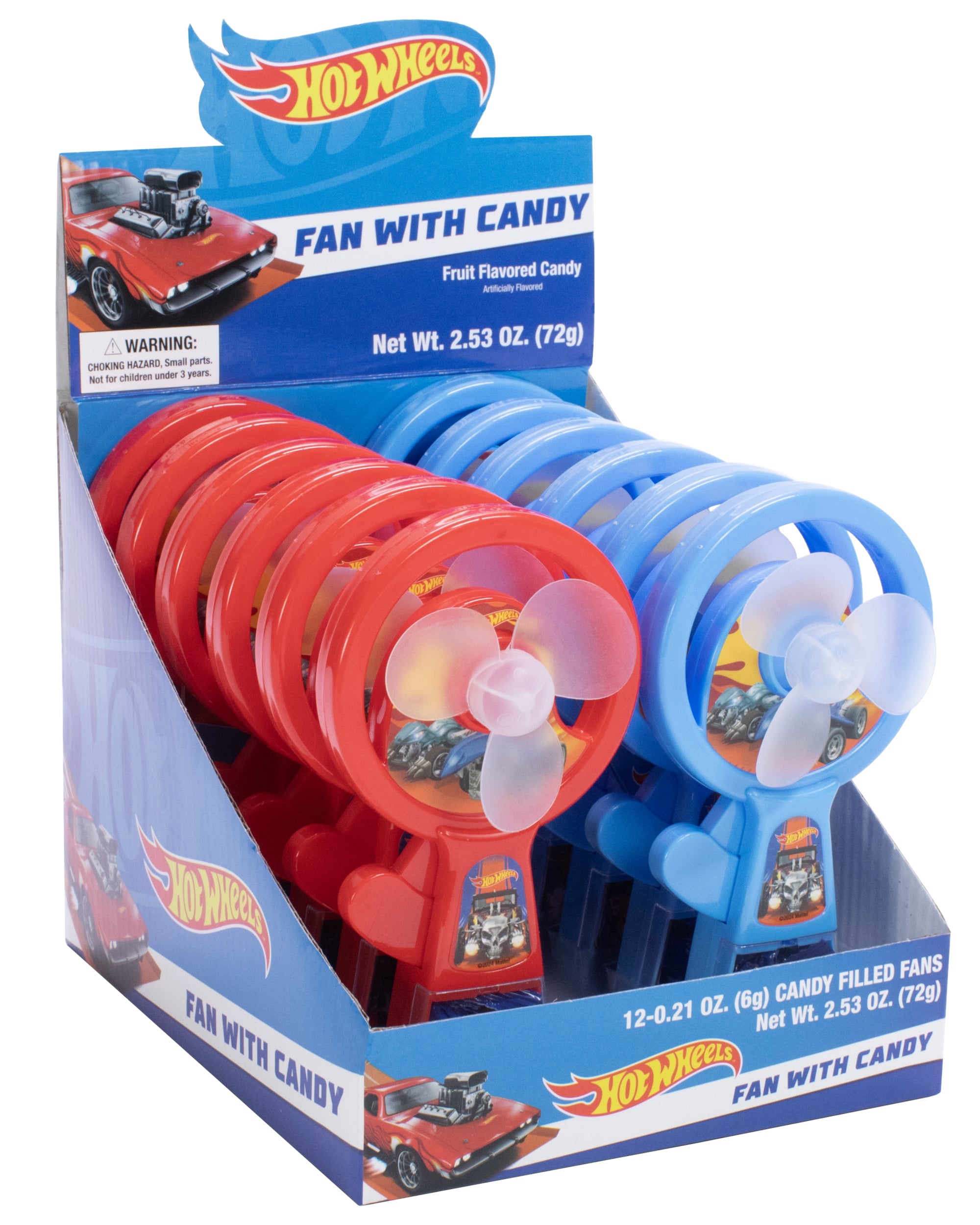 Hot Wheels Candy Fan 12 x 6g 72g side view of pack