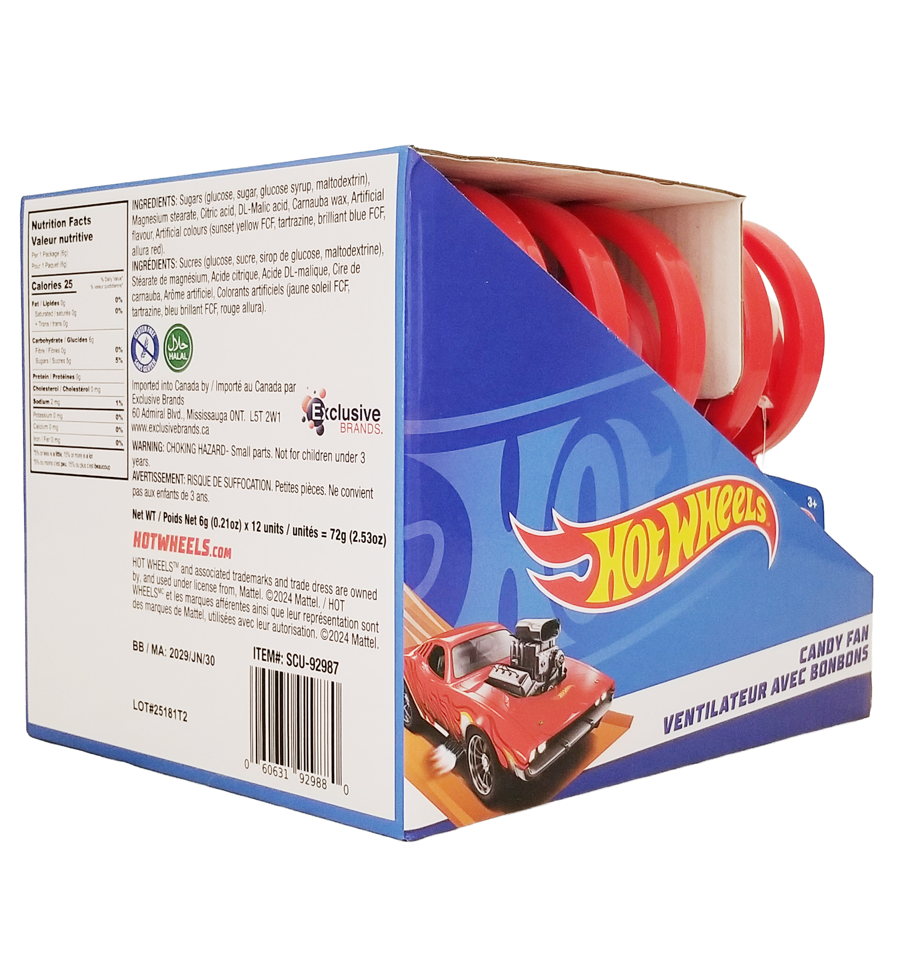 Hot Wheels Candy Fan 72g UPC barcode