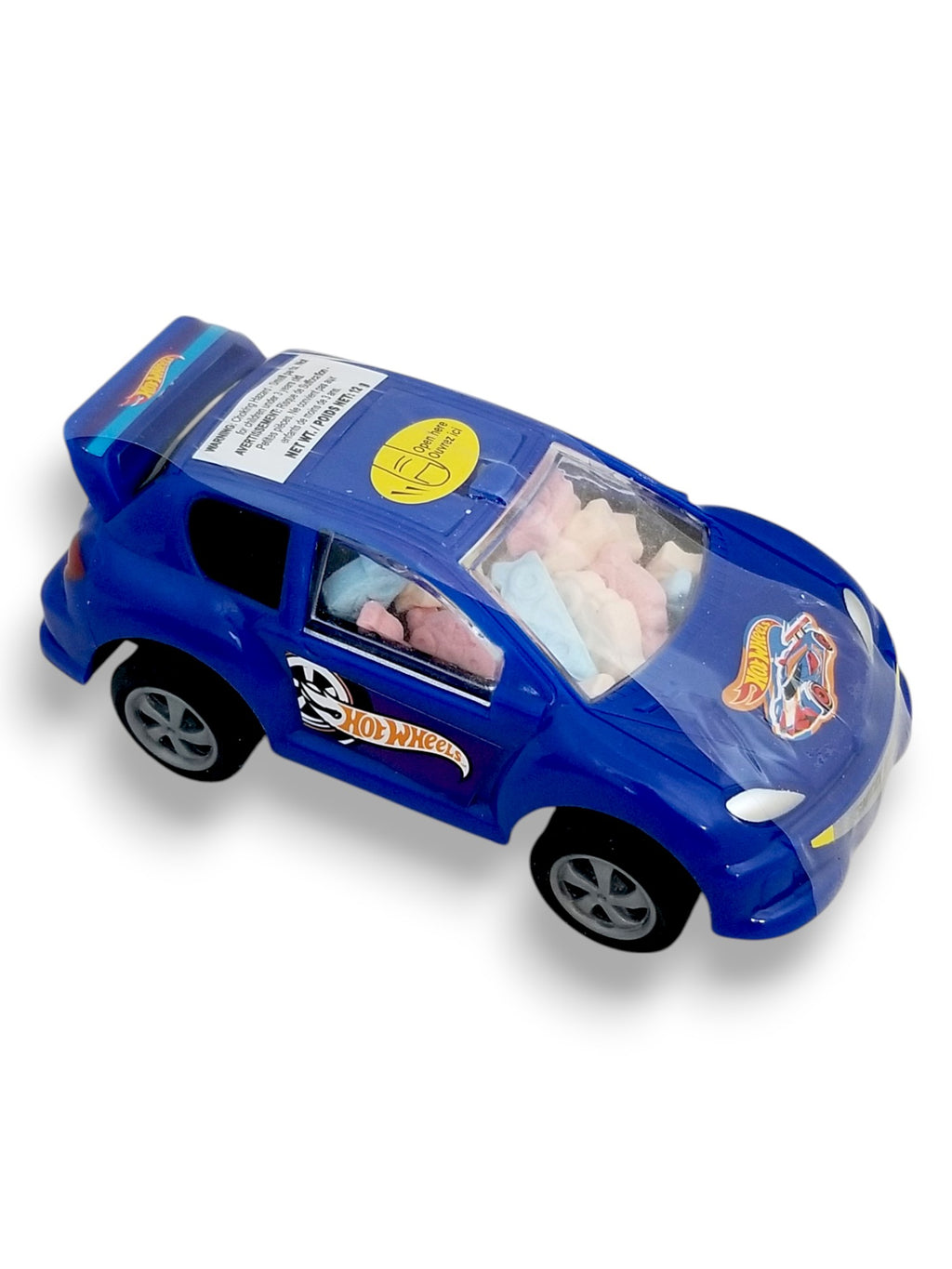 Hot Wheels Sweet Racer Novelty Candy & Toy, 12g/0.4 oz. - Side Of Blue Racer