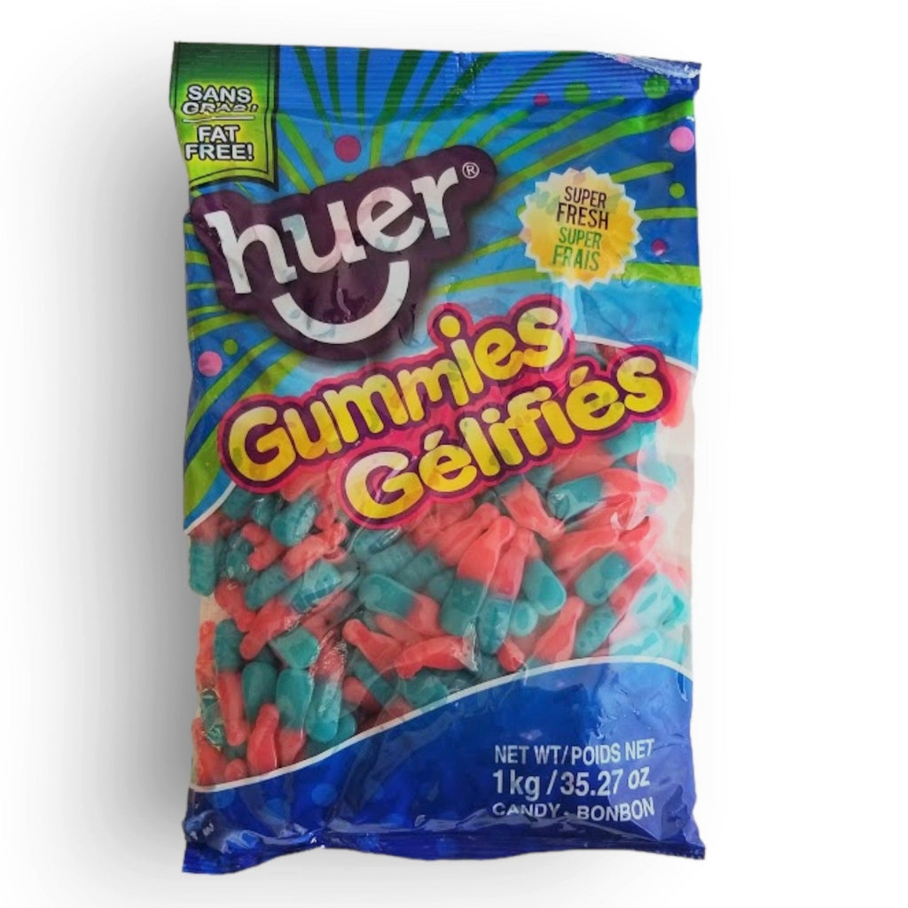 Huer Bubblegum Bottles Gummies, 1kg/2.2 lb