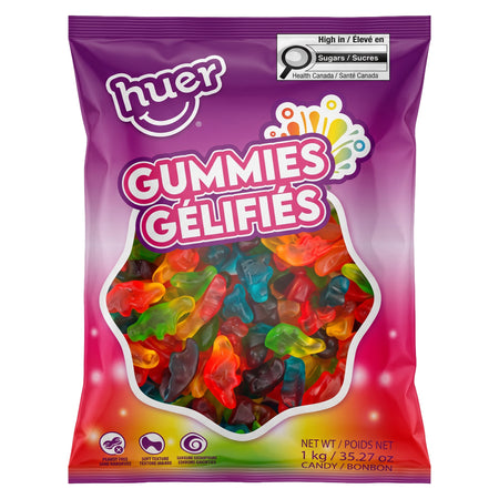 Huer Dinosaurs Gummies - Bulk Candy Bag 1kg (35 oz)