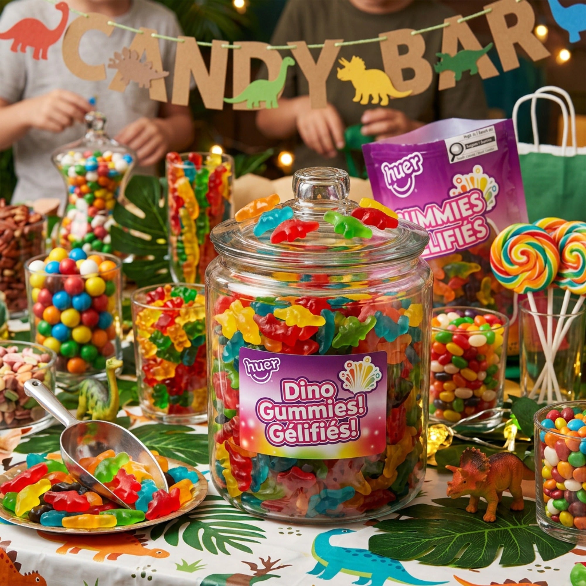 Huer Dinosaurs Gummies - Bulk Candy Bag 1kg (35 oz)