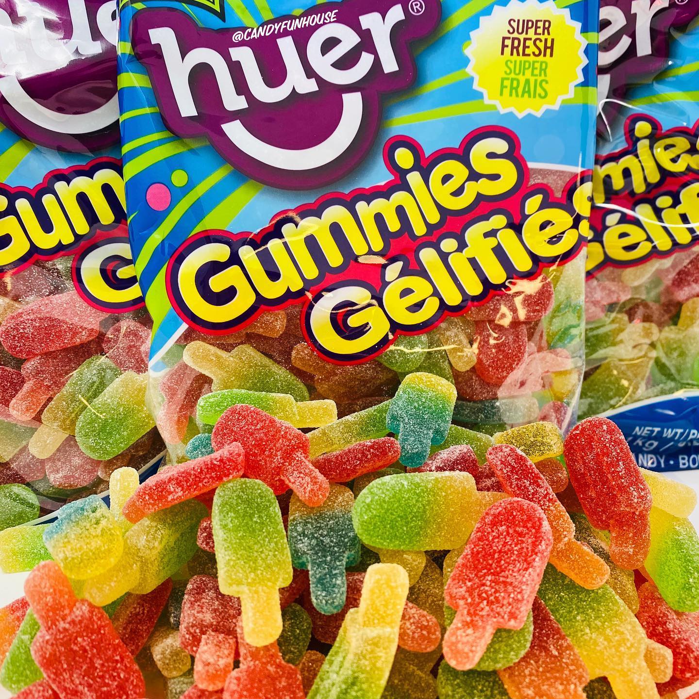 Huer Ice Pop Gummy Candy, 1kg/2.2 lb