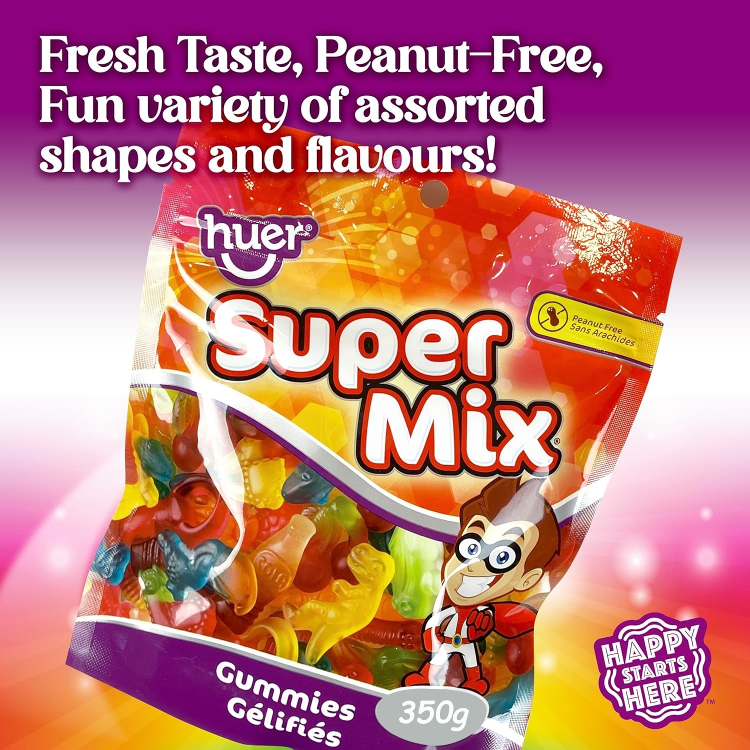 Huer Super Mix Gummies, 350g/12 oz