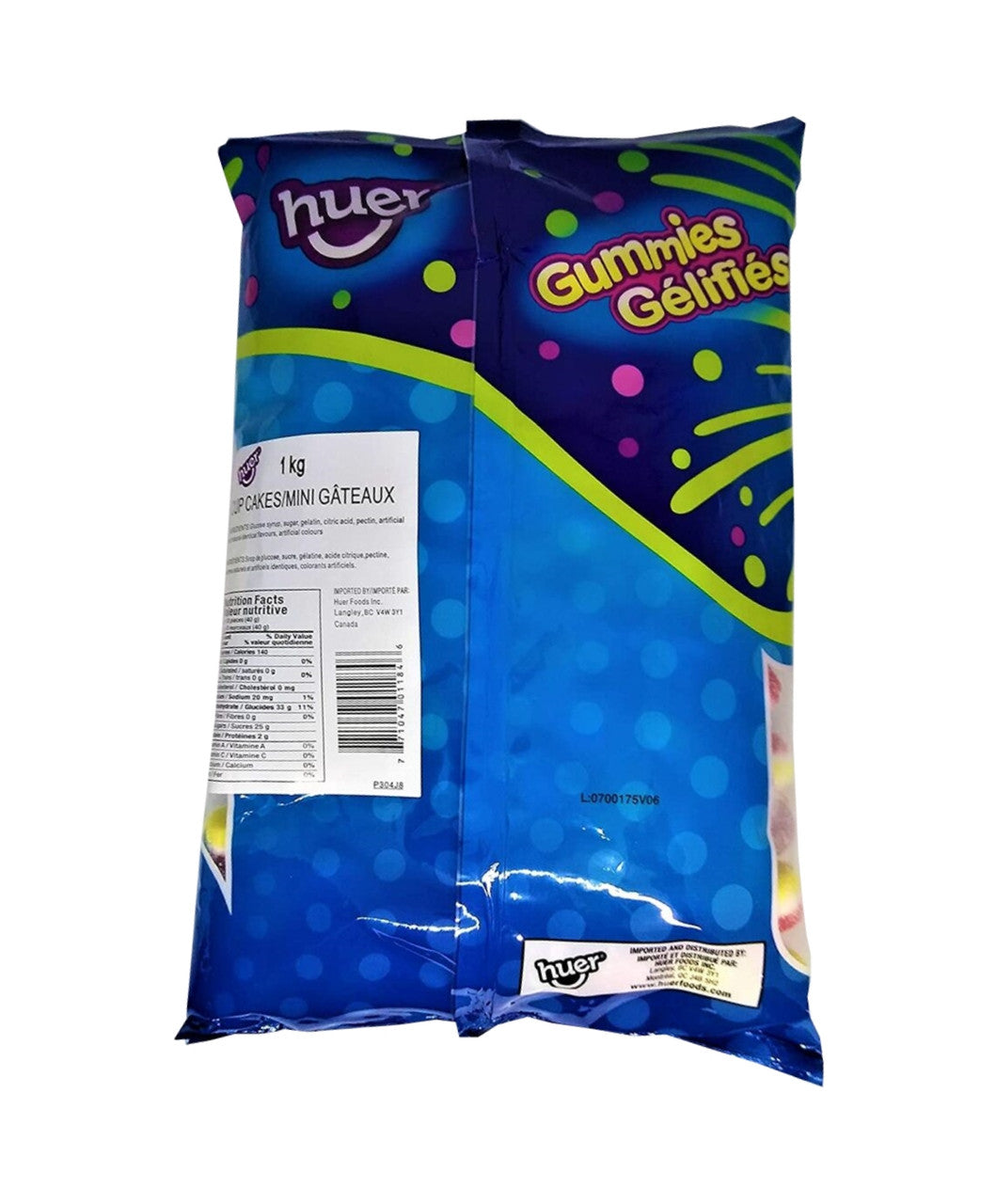Huer Gummy Candy Cup Cakes, 1kg/2.2lb. Bag {Imported from Canada}
