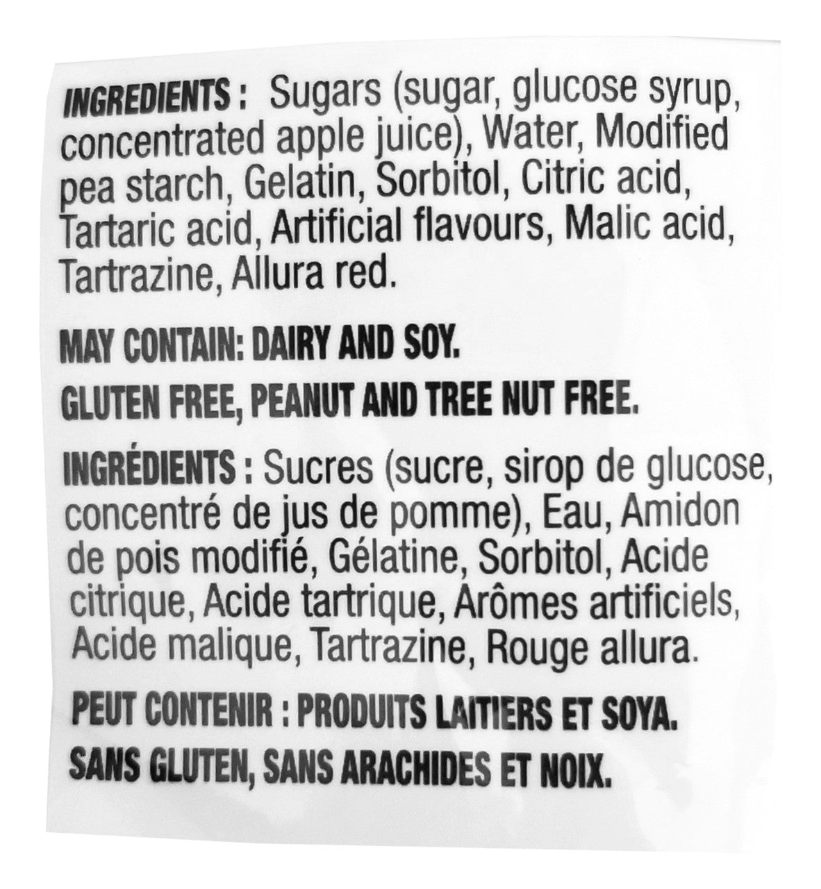 Huer Sour Peach Slices Gummy Candy, 120g/4.2 oz., Peg Bag, {Imported from Canada}