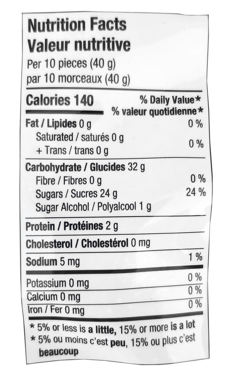 Huer Sour Peach Slices Gummy Candy, 120g/4.2 oz., Peg Bag, {Imported from Canada}