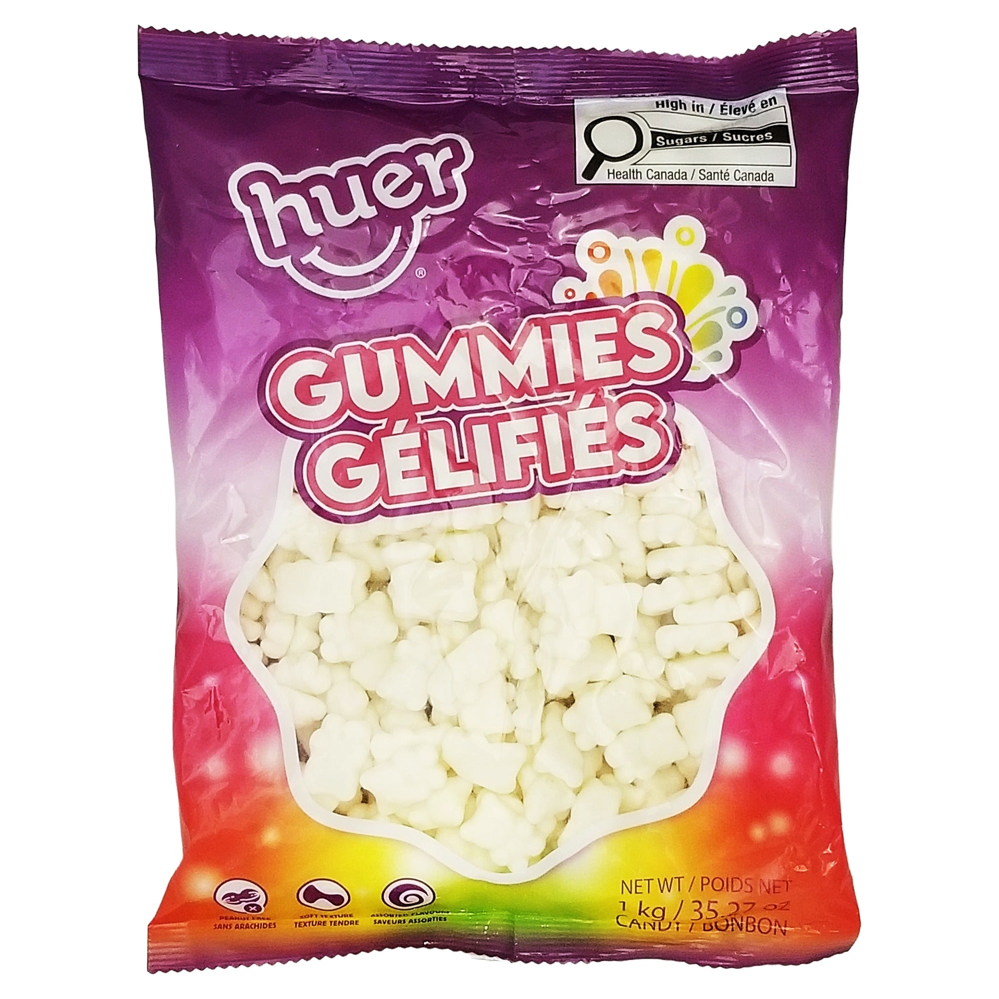 Huer Polar Bears Sour Gummy Candy – Bulk Bag 1kg (35.3 oz)