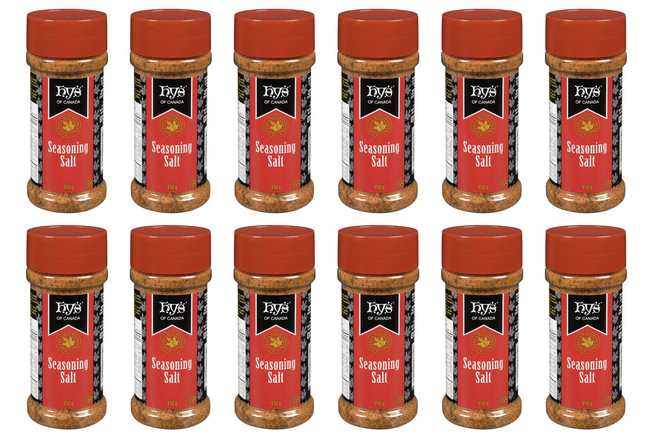 Hy's Seasoning Salt - 450g/15.9oz., 12 Pack {Imported from Canada}