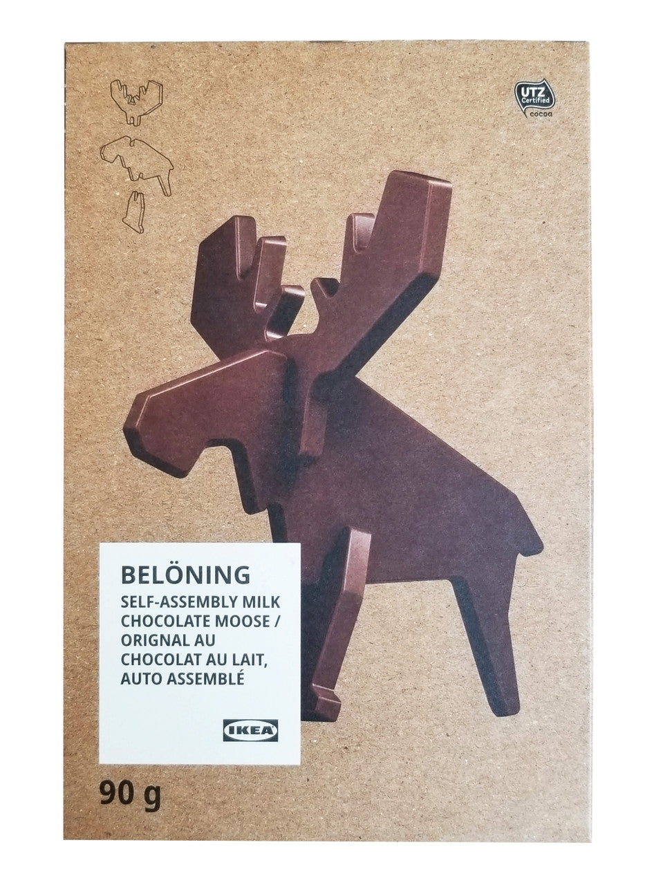 IKEA BELÖNING Self-Assembly Milk Chocolate Moose, 90g/3.15 oz. {Imported from Canada}