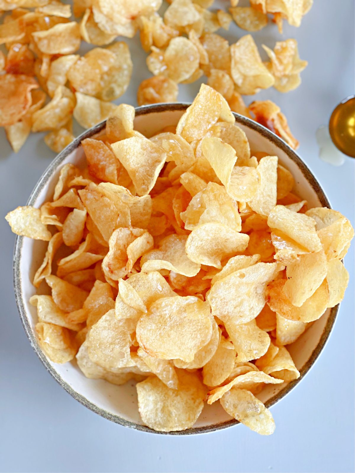 Lay's Honey Butter Chips, 165g/5.8 oz. Bag, potato chips in a bowl.