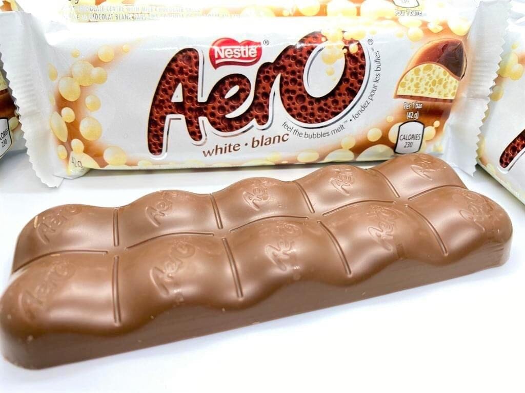 AERO White Chocolate Bars – 24 Bars x 42g/1.5 oz - Chocolate