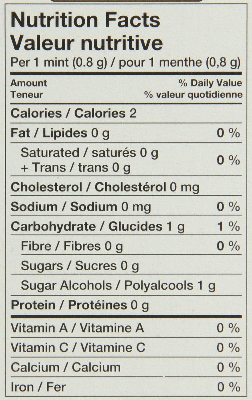 
Ice Breakers Sours, Mints, Strawberry, Berry Splash, Cherry, 6ct Nutrition Facts