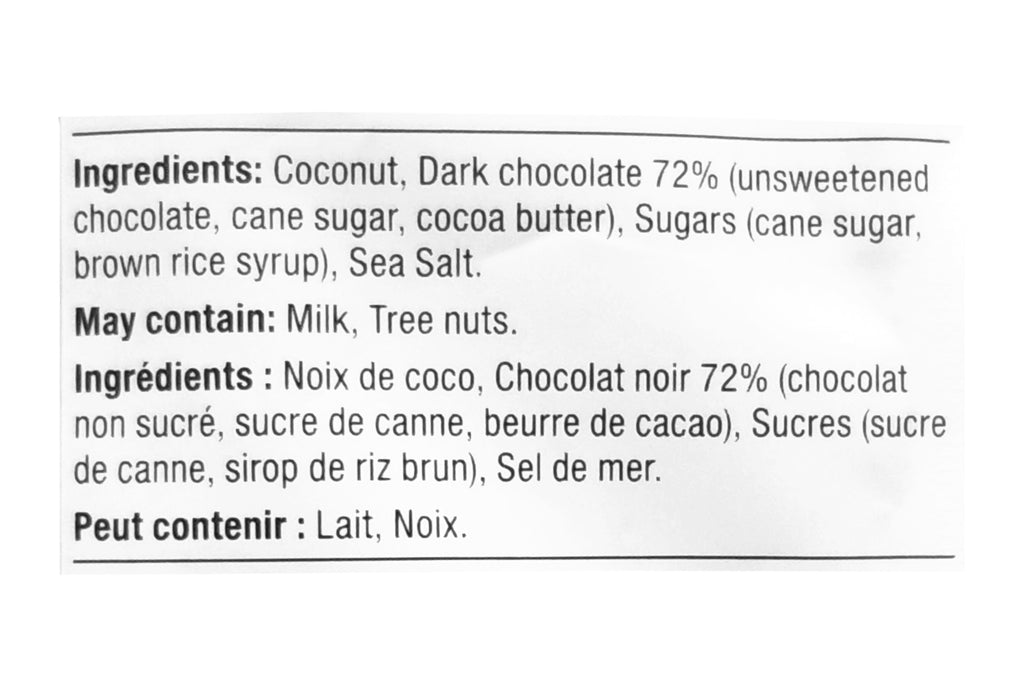 Innofoods Coconut Love, Crunchy Coconut Bites Dark Chocolate, 150g/5.25 oz. Bag, {Imported from Canada}