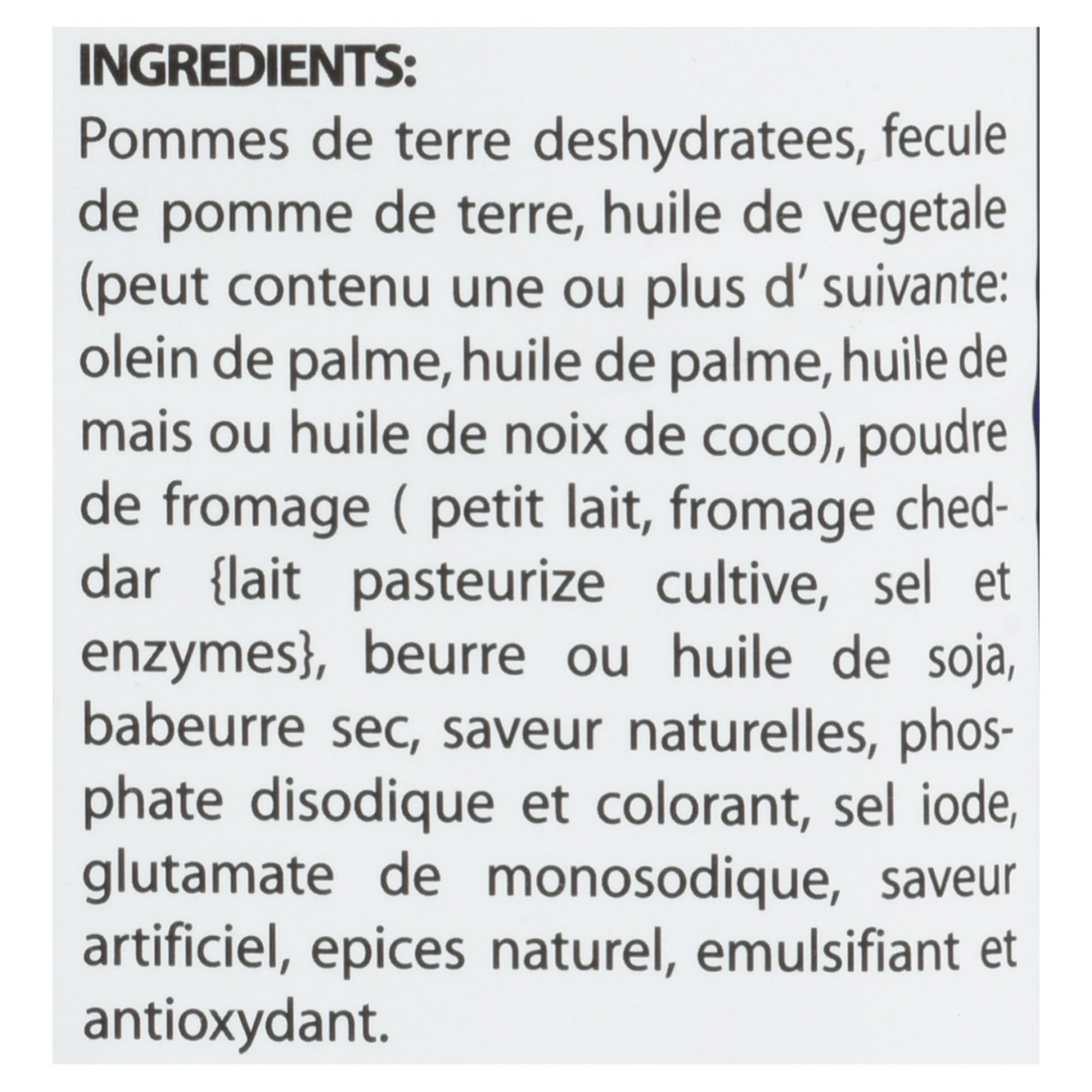 Jack 'n Jill Roller Coaster Potato Rings, Cheddar Cheese, 225g/7.9 oz., Bag Ingredients French