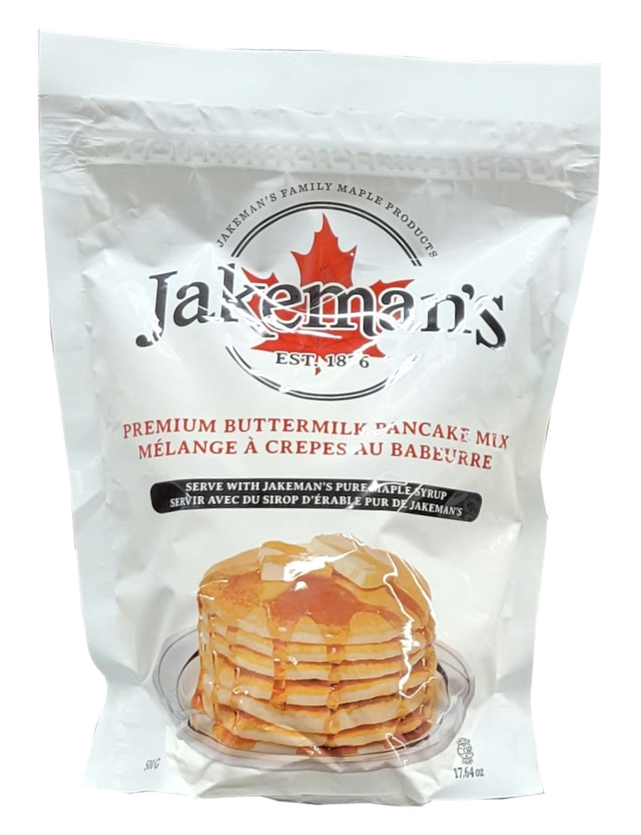 Jakeman's Premium Buttermilk Pancake Mix, 500g/17.64 oz., Bag {Imported from Canada}