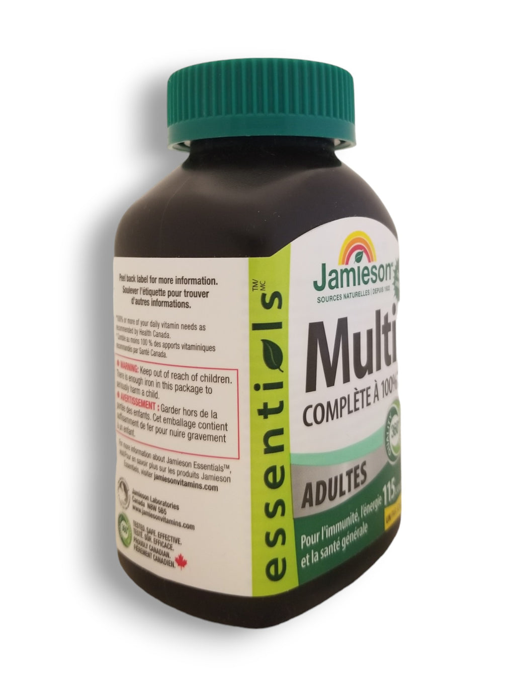 Jamieson 100% Complete Adults Multivitamin, 115 Caplets, 1 Bottle