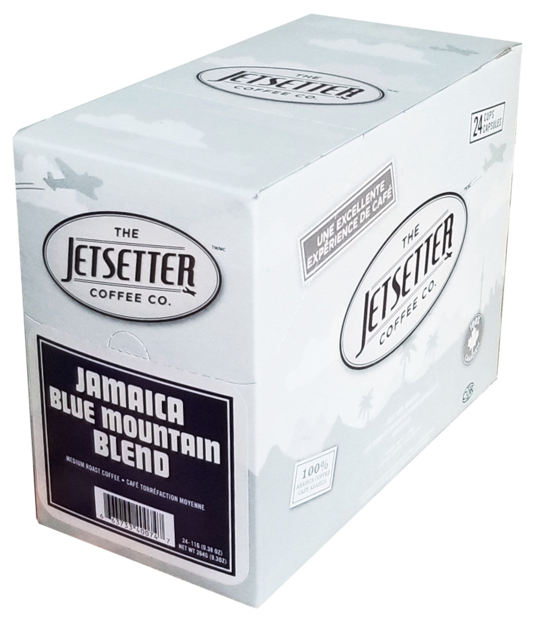 Jetsetter Jamaica Blue Mountain Blend Coffee, K-Cups, 24 Count Box {Imported from Canada}