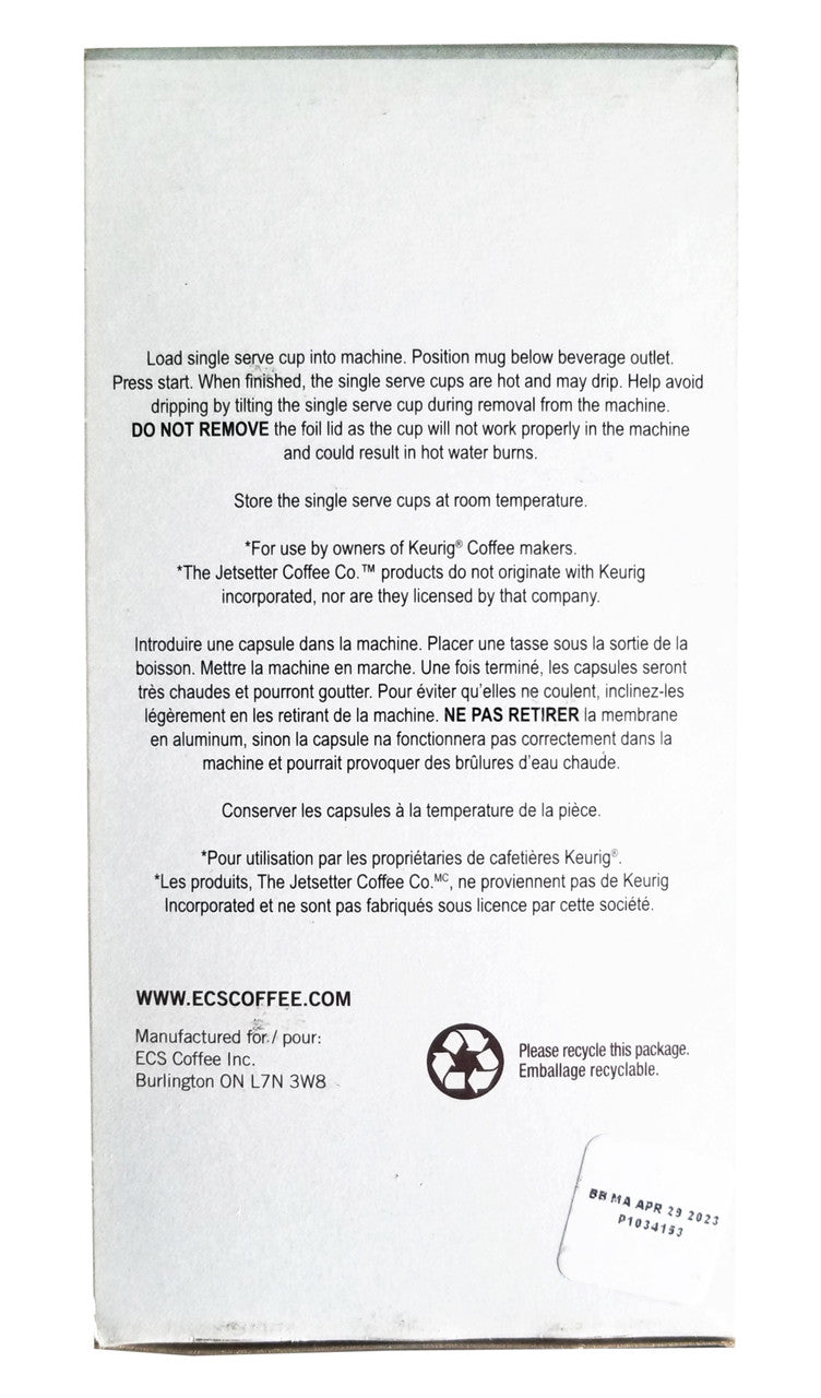 Jetsetter Jamaica Blue Mountain Blend Coffee, K-Cups, 24 Count Box {Imported from Canada}