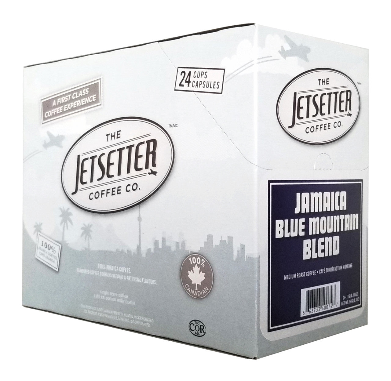 Jetsetter Jamaica Blue Mountain Blend Coffee, K-Cups, 24 Count Box {Imported from Canada}